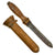 Original U.S. WWII Batteryless Tel. Equipment MK 5 Deep Sea Dive Knife with Brass Scabbard - Service Worn Original Items