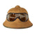 Original German WWII 1942 First Model DAK Afrikakorps Sun Helmet by ITA with Army Badges and Eye Shields - Size 56 Original Items