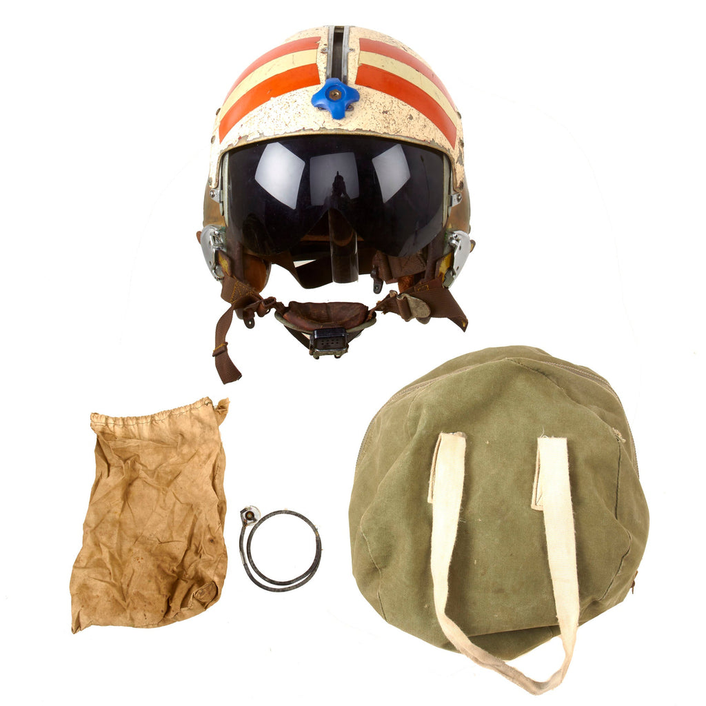 Original U.S. Vietnam War APH-5 Flight Helmet by MSA with Original Bag & Decals Original Items
