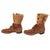 Original U.S. WWII M1943 Double Buckle Combat Service Boots - Matched Size 10 - Dated 1944 Original Items