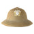 Original U.S. WWII-Era US Navy USMC Issue M-1940 Pressed Fiber Sun Helmet by Hawley with Hand-Painted Navy Officer Insignia Original Items