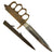 Original U.S. WWI Model 1918 French Made Mark I Trench Knife by AU LION with Correct Steel Scabbard Original Items