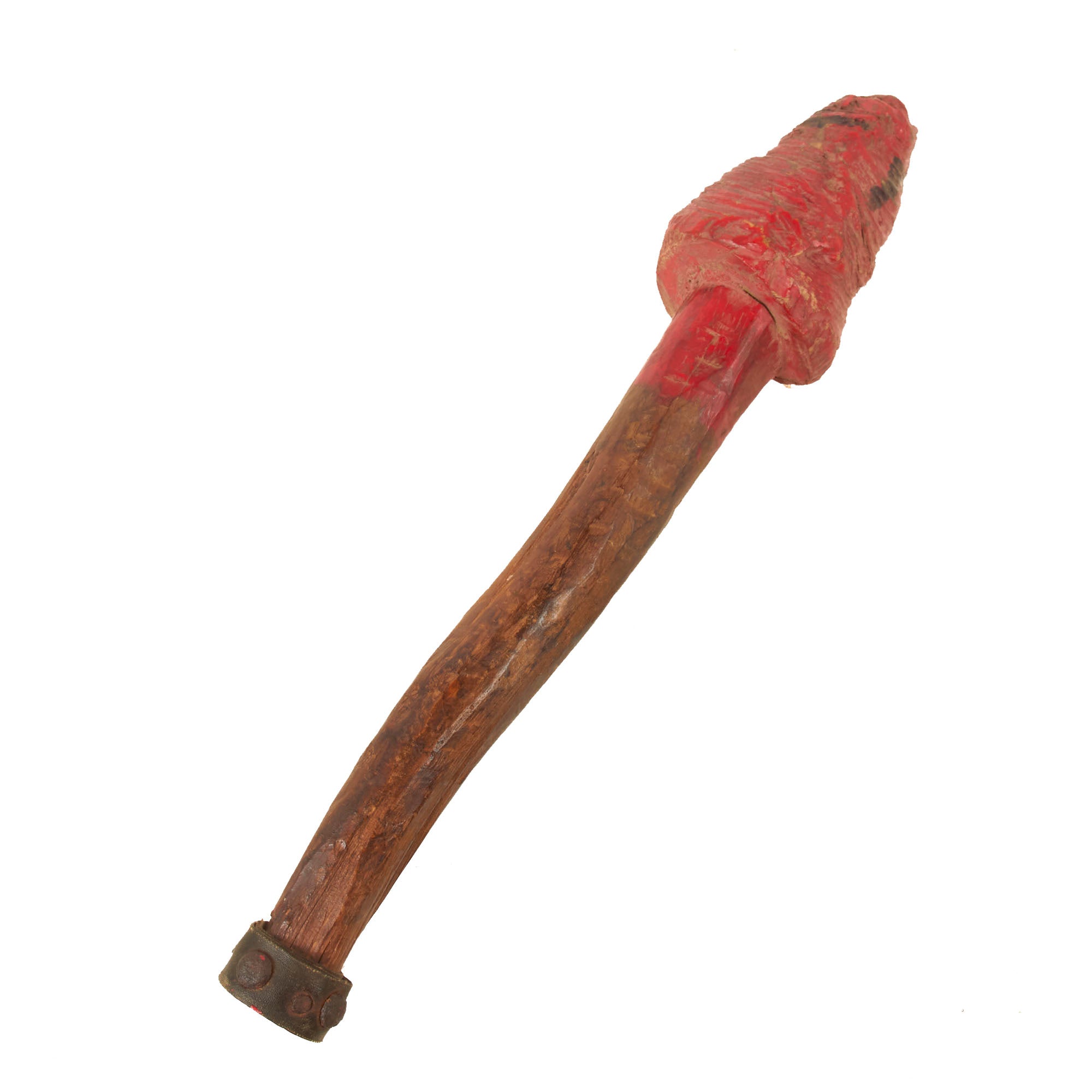 Original WWI German or British Crude Wooden Trench Club - 15” Long