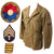 Original U.S. WWII 9th Infantry Division Technical Sergeant’s M-1943 M43 Field Jacket with Period-Applied Insignia Original Items