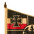 Original Imperial German WWI Small Painted Reichskriegsflagge War Ensign Pennant with Pole - 6½ x 10” Original Items