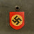 Original German WWII Named Double Decal NSDAP Civic Police M35 Steel Combat Helmet with 55cm Liner & Chinstrap - Size 62 Shell Original Items