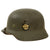 Original German WWII Named Double Decal NSDAP Civic Police M35 Steel Combat Helmet with 55cm Liner & Chinstrap - Size 62 Shell Original Items