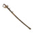 Original U.S. Civil War M-1850 Style German Imported Non-Regulation Foot Officer’s Sword and Scabbard Painted Gold for GAR Hall - Rare Eagle Variant on Basket Original Items
