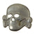 Original Rare German WWII SS Totenkopf Skull Badge for Visor Caps by Overhoff & Cie of Lüdenscheid - RZM M1/24 - Schutzstaffel Original Items