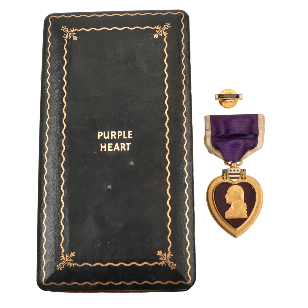 Original U.S. WWII Numbered Purple Heart Medal in Original Presentation Case with Lapel Pin - #235431