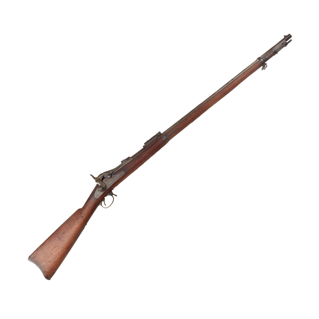 Original U.S. Springfield Trapdoor Model 1884 / 1888 Round Rod Bayonet Rifle Made in 1891 - Serial 522899 Original Items