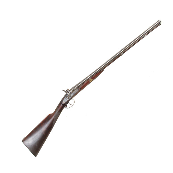 Original British 14 Bore Double Barrel Percussion Fowling Piece by William Moore & Co. of London - Circa 1870 Original Items