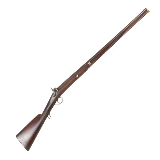 Original British 14 Bore Percussion Single Barrel Fowling Piece by Walker, Barton & Co. with Twist Forged Barrel - Circa 1850 Original Items