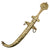 Original 19th Century North African - Arabian Jambiya Dagger with Embossed Brass & Silver Clad Hilt & Scabbard - Circa 1850 Original Items