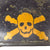 Original U.S. Gulf War Desert Storm CVC DH-132A Tanker Helmet by Gentex with Black Paint & Period Skull & Crossbones Artwork - Dated 1978 Original Items