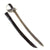 Original Rare U.S. WWI Navy M1917 Cutlass with Nickeled Hilt & Original Leather Scabbard Original Items