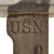 Original Rare U.S. WWI Navy M1917 Cutlass with Nickeled Hilt & Original Leather Scabbard Original Items