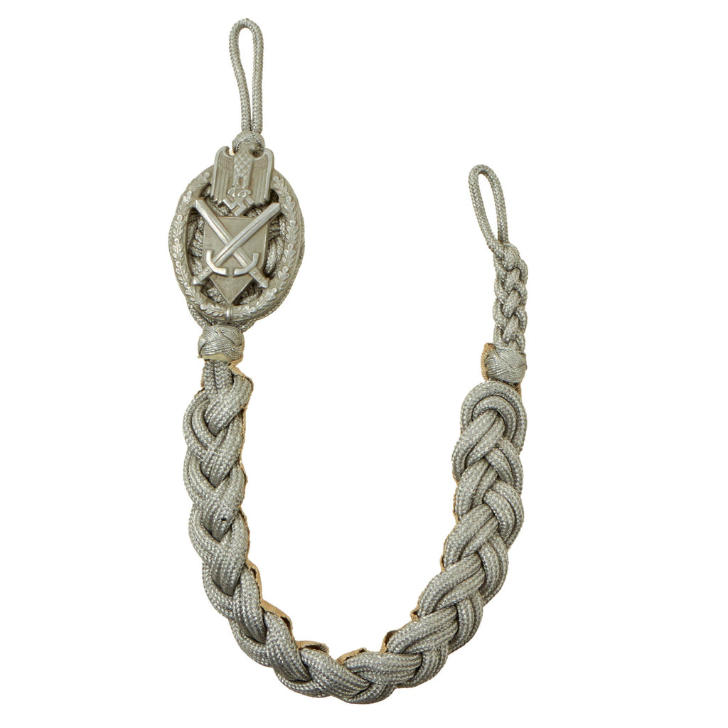 Original German WWII 2nd Pattern Grade I Heer Army Marksmanship Lanyard Original Items