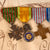 Original French WWI Named and Framed 1914-1918 Service Certificate With (8) Medals Attached - 17½ x 21½” Original Items
