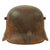 Original Imperial German WWI M16 Stahlhelm Helmet with Panel Camouflage Paint and Reproduction Liner - Rare Maker W66 Original Items