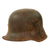 Original Imperial German WWI M16 Stahlhelm Helmet with Panel Camouflage Paint and Reproduction Liner - Rare Maker W66 Original Items