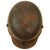 Original Imperial German WWI M16 Stahlhelm Helmet with Panel Camouflage Paint and Reproduction Liner - Rare Maker W66 Original Items