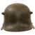 Original Imperial German WWI M16 Stahlhelm Helmet with M17 Liner Band & Replacement Liner Pads - Ventilation Lug Filled - Marked BF62 Original Items