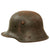 Original Imperial German WWI M16 Stahlhelm Helmet with M17 Liner Band & Replacement Liner Pads - Ventilation Lug Filled - Marked BF62 Original Items