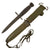 Original U.S. WWII M4 Bayonet by PAL for the M1 Carbine with Vietnam War M8A1 Scabbard & Rare Molded Rubber Handle Original Items