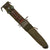 Original U.S. WWII M4 Bayonet by Camillus for the M1 Carbine with M8A1 Scabbard by Pennsylvania Working Home for the Blind Original Items