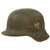 Original German WWII Heer Army M42 Single Decal Helmet with 1943 Dated 59cm Liner - Stamped hkp66 Original Items