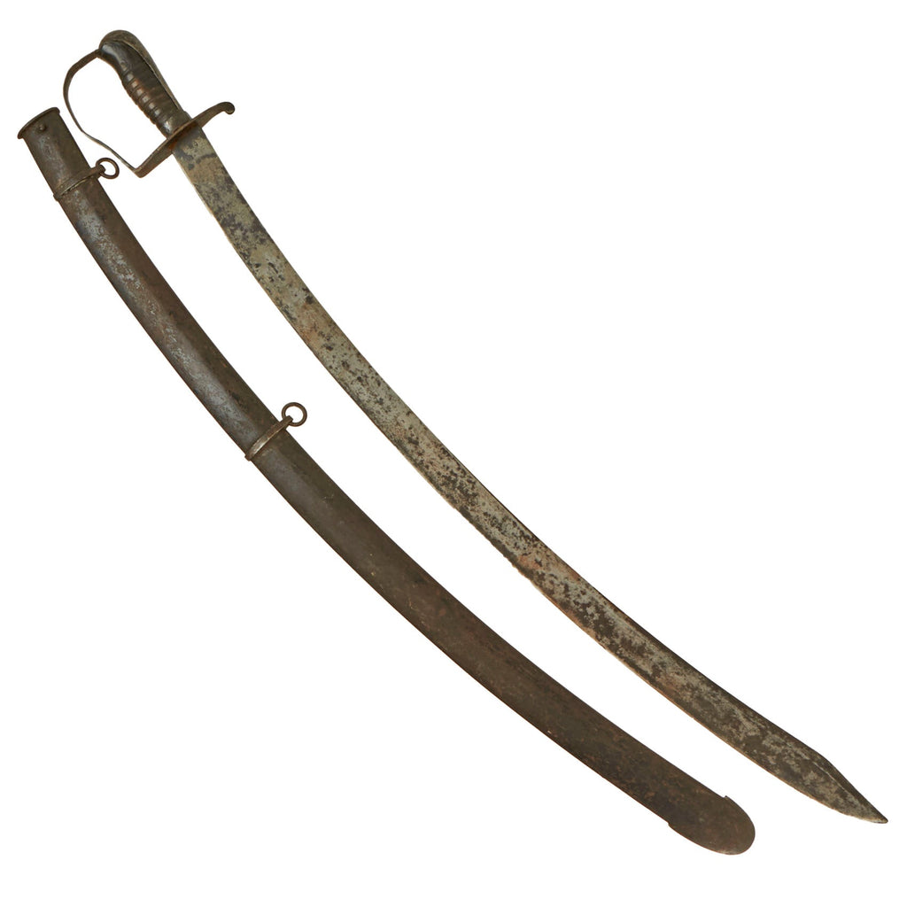Original U.S. War of 1812 Contract Model 1812/1813 Cavalry Saber by Nathan Starr with Scabbard Original Items