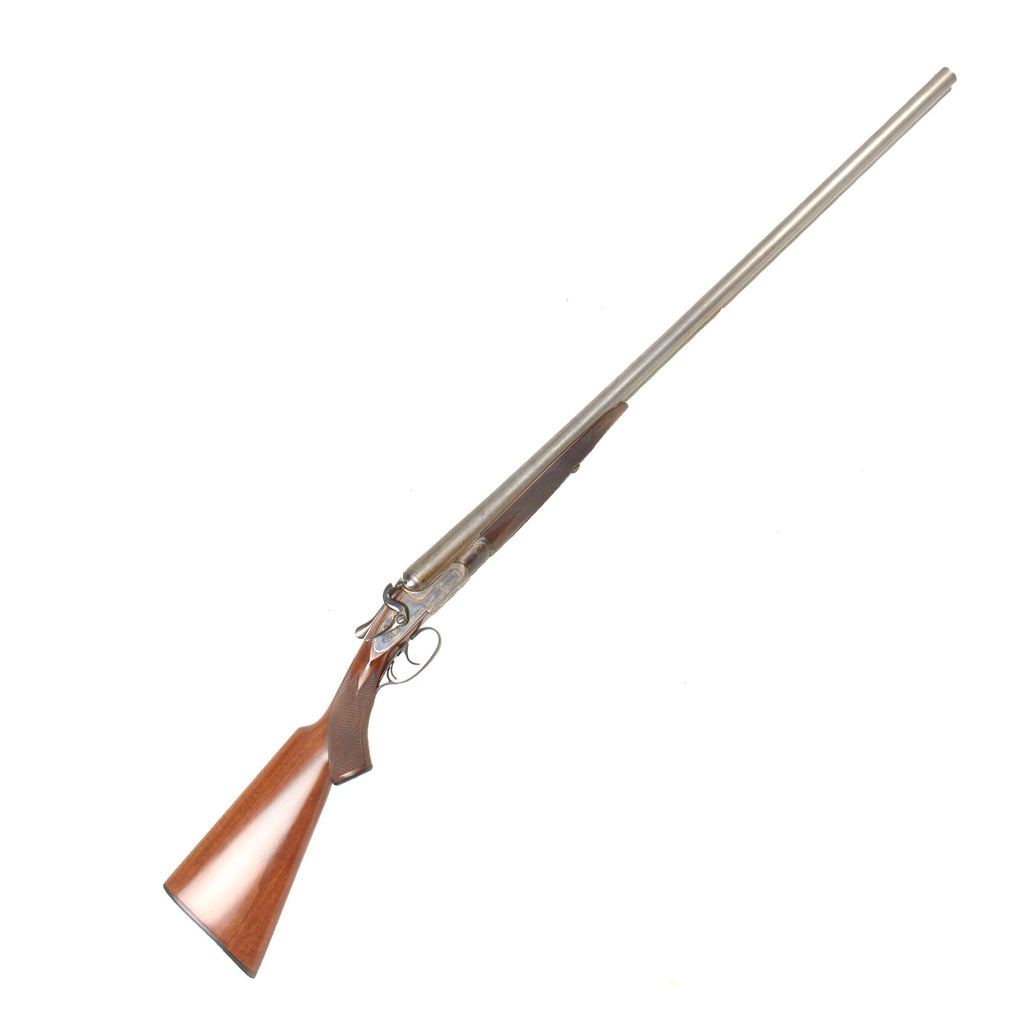 Original British Fully Restored 11 Gauge Double Barrel Hammer Shotgun Serial 9205 by E. James & Co. with Damascus Barrels - Circa 1875 Original Items