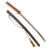 Original Japanese WWII Shin-Gunto Wakizashi Pilot's Short Sword with Airplane Menuki and Steel Scabbard