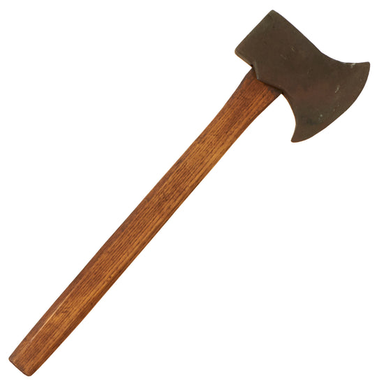 Original U.S. / British Early Revolutionary War era Colonial Blacksmith Hand Forged Felling Axe with Replaced Haft Original Items
