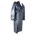 Original German WWII Heer Army Signals Leutnant Officer's Gray Leather Greatcoat with Dagger Hanger and Period Train Ticket Original Items