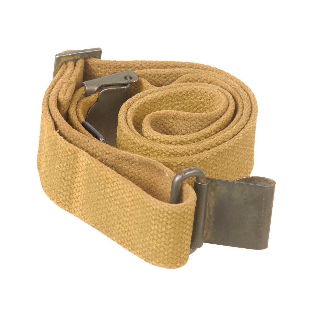 Original U.S. WWII M1 Garand Rifle “Flat Buckle” Sling - Wartime Manufacture Original Items