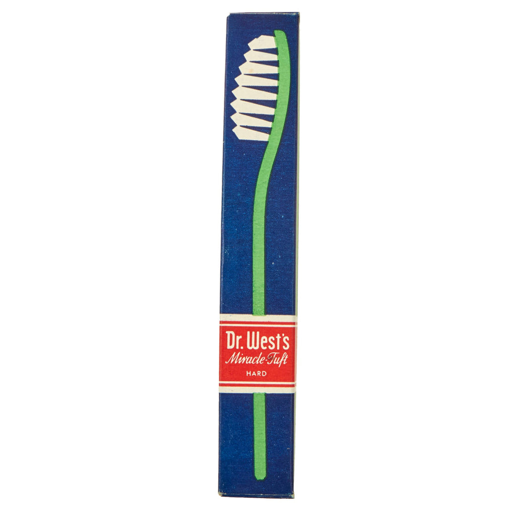 Original U.S. WWII GI Issue Dr. West’s Toothbrush NOS in Original Box with 1938 Copyright Date - Excellent Original Items