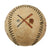 Original Canadian WWII 106th Coastal Artillery Battery Signed & Painted Softball by Spalding - 1944 Champions of “Botwoob” Area Original Items
