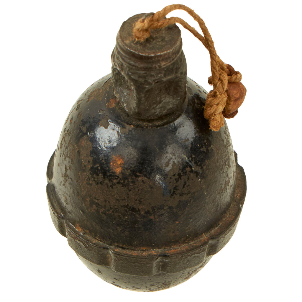 Original German WWI Model 1917 n/A Inert Egg Hand Fragmentation Grenade - Eierhandgranate Original Items