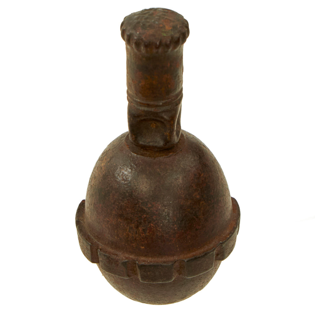 Original German WWI Model 1917 n/A Inert Egg Hand Fragmentation Grenade - Eierhandgranate Original Items