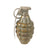 Original U.S. WWII Inert MkII Pineapple Grenade with Yellow Ring & M10A2 Fuze Original Items