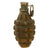 Original U.S. WWII Inert MkII Pineapple Grenade with Underlying Yellow Paint & M10A2 Fuze Original Items