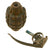 Original U.S. WWII Inert MkII Pineapple Grenade with Underlying Yellow Paint & M10A2 Fuze Original Items