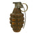 Original U.S. WWII Inert MkII Pineapple Grenade with Yellow Ring with M200A1 Fuze Original Items