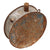 Original U.S. Old West Era Frontiersman Homemade Metal Canteen with Wooden Stopper Original Items