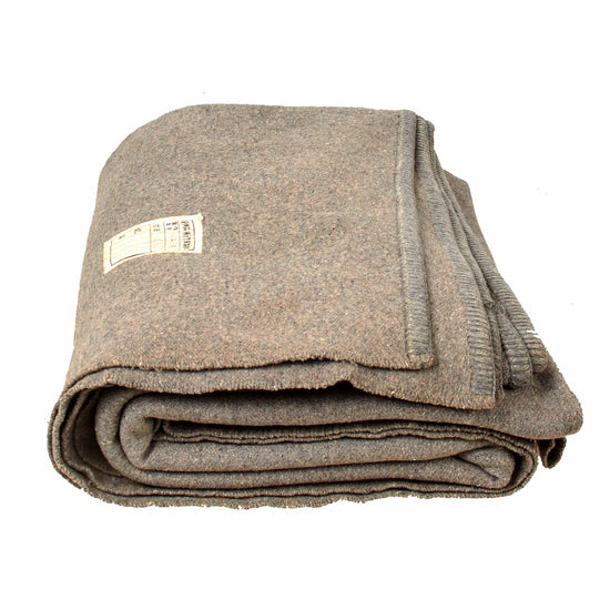 Original Imperial Japanese Naval Landing Forces Issue Blanket with Data Tag - Dated July 1942 - 5 x 7 Feet Original Items