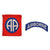 Original U.S. Band of Brothers Airborne 82nd & 101st Airborne Division Patches & Overseas Cap Badges Used in Show - 5 Items Total