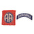 Original U.S. Band of Brothers Airborne 82nd & 101st Airborne Division Patches & Overseas Cap Badges Used in Show - 5 Items Total