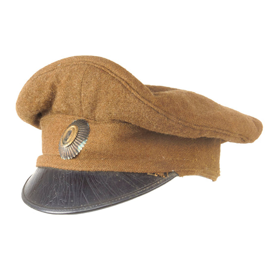 Original WWI Imperial Russian Enlisted Man’s Wool Visor Cap with Officer’s Cockade Original Items